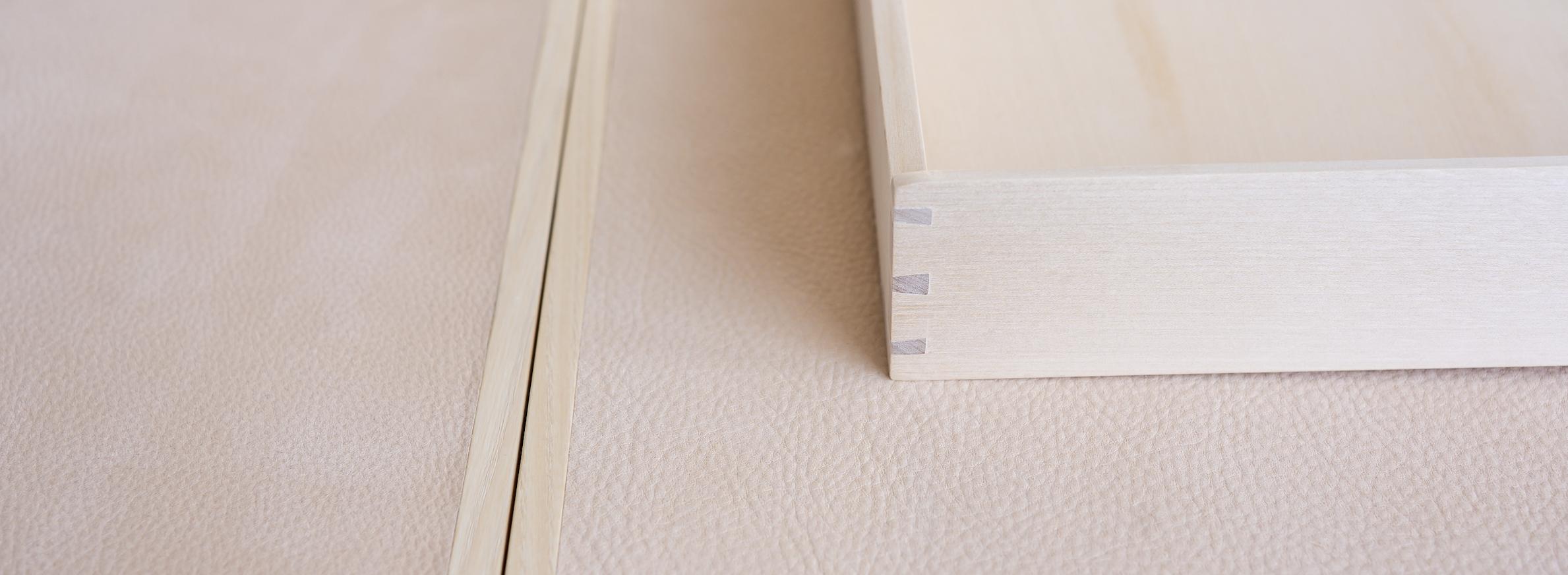 Drawers dovetailed at both the back and the front