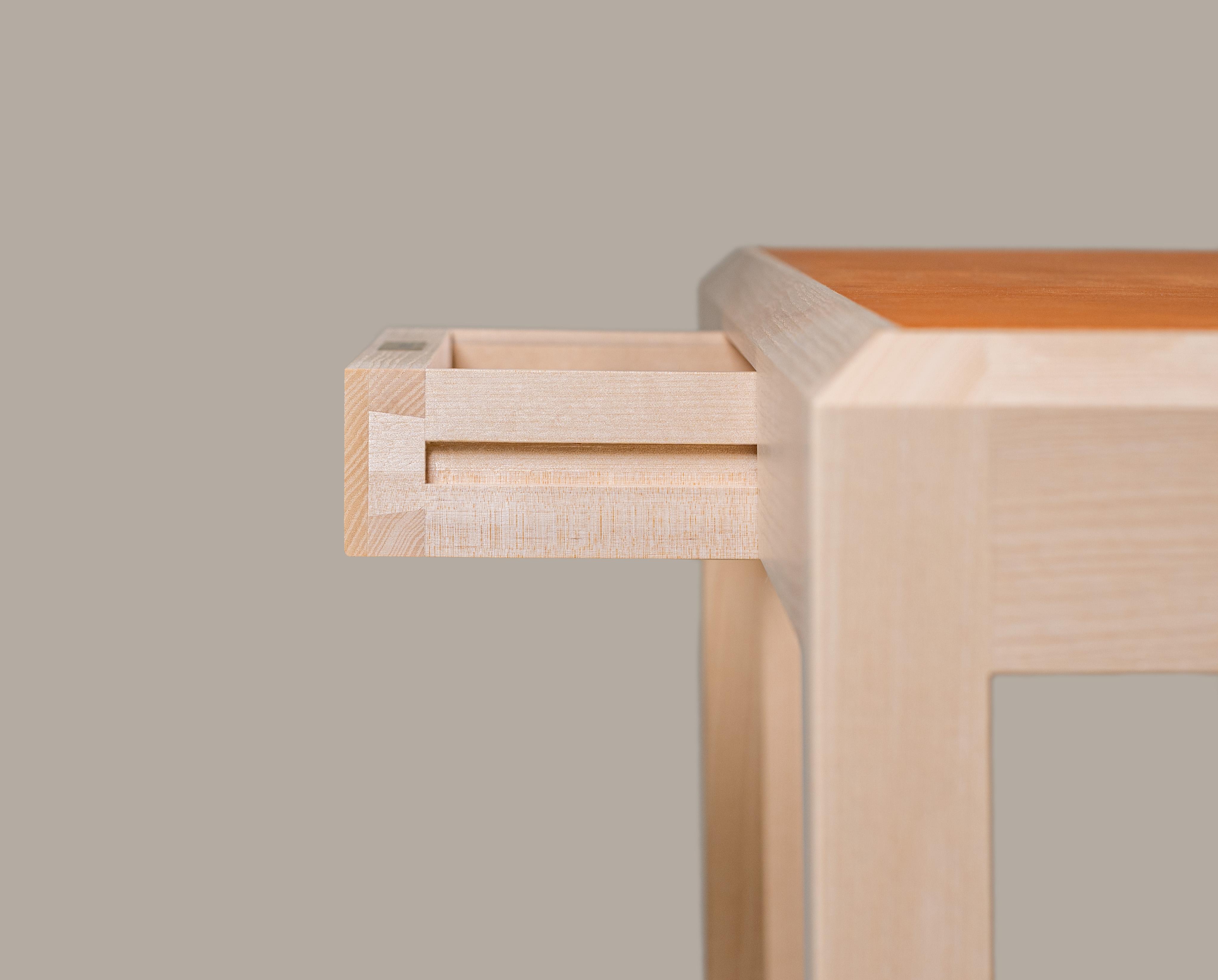 Detail of the drawer’s dovetails